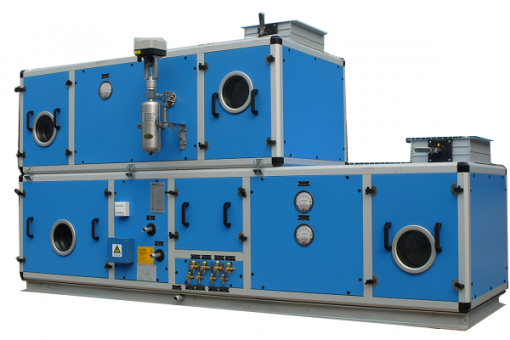 multifunction central station AHU with desiccant rotor