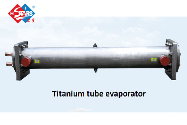 Titanium tube evaporator