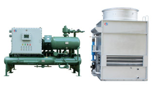 Screw type Evaporative Condenser and Explosion-proof Chiller