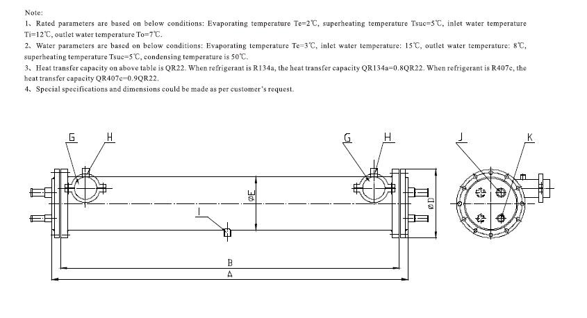 shell tube evaporator diagram