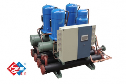 Sewage source high temperature hot water unit