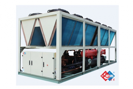 Screw type air source heat pump